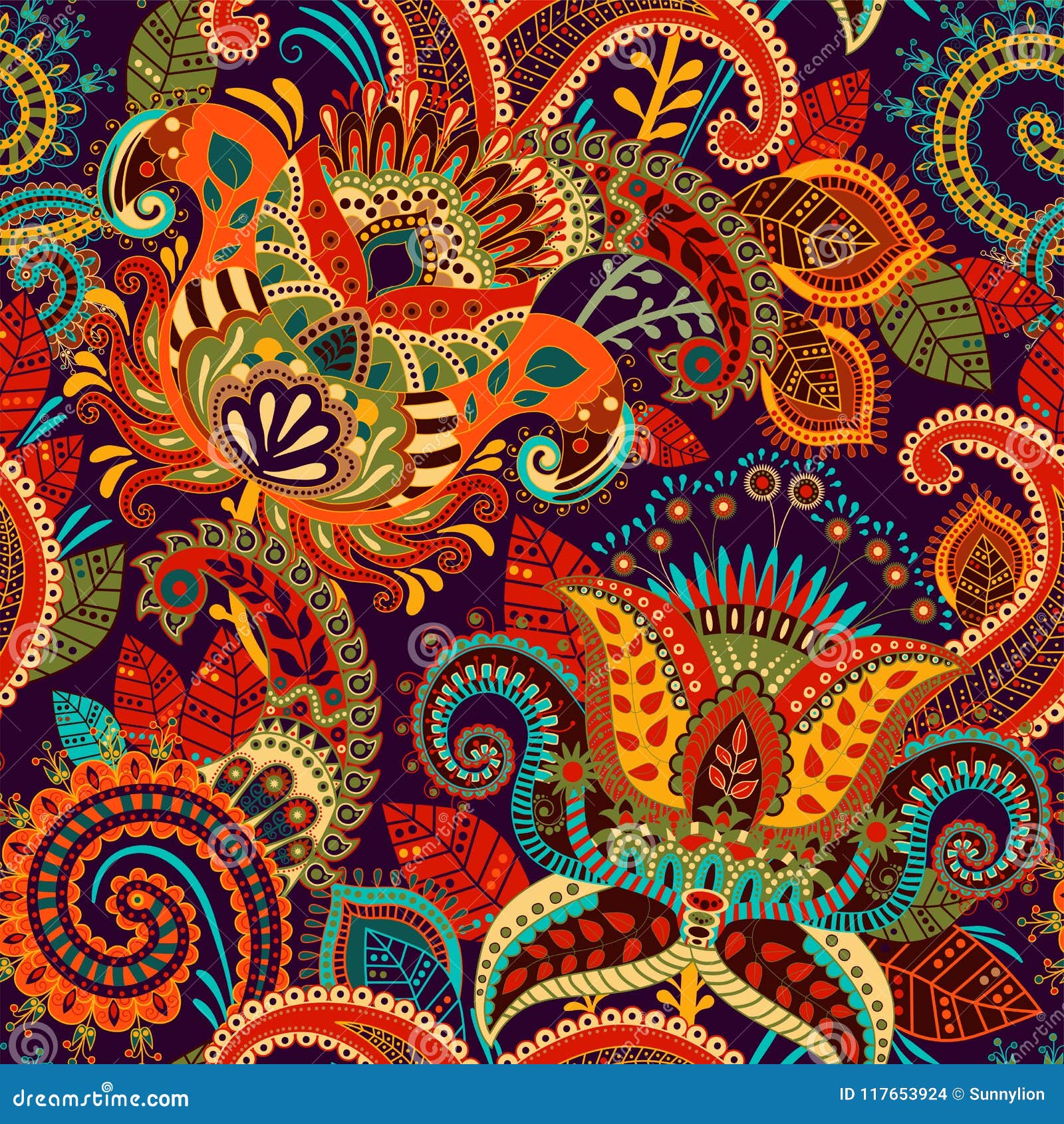 Paisley Pattern Stock Illustrations – 179,115 Paisley Pattern