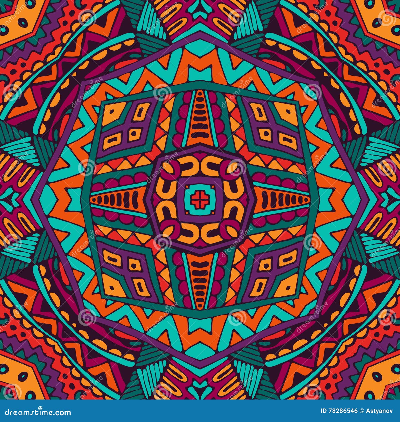 Colorful seamless patten stock vector. Illustration of kaleidoscopic ...