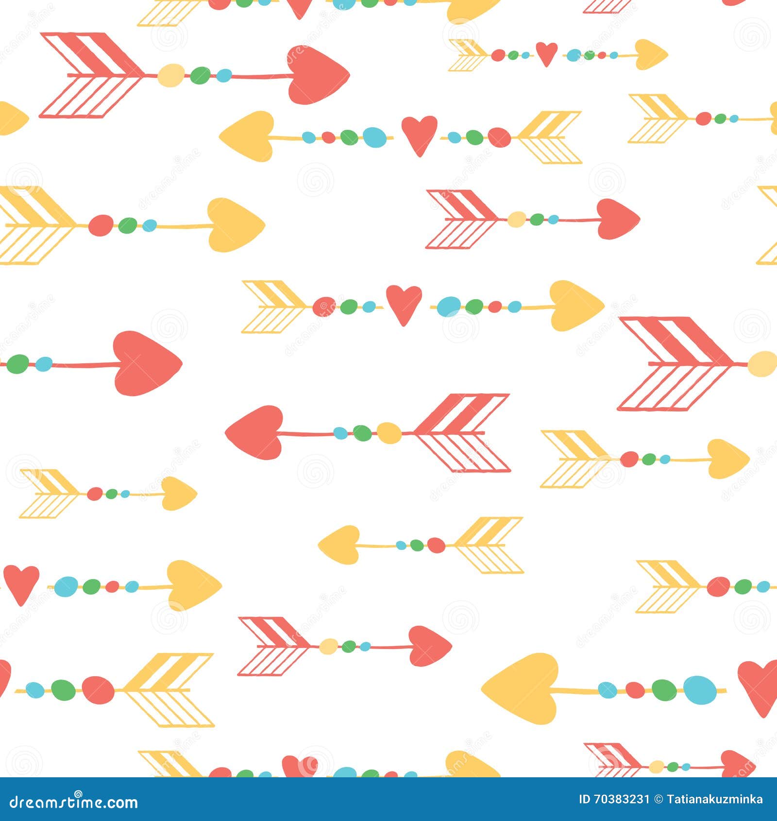yellow themes tumblr Kids Colorful Pattern Arrows. Seamless Summer With