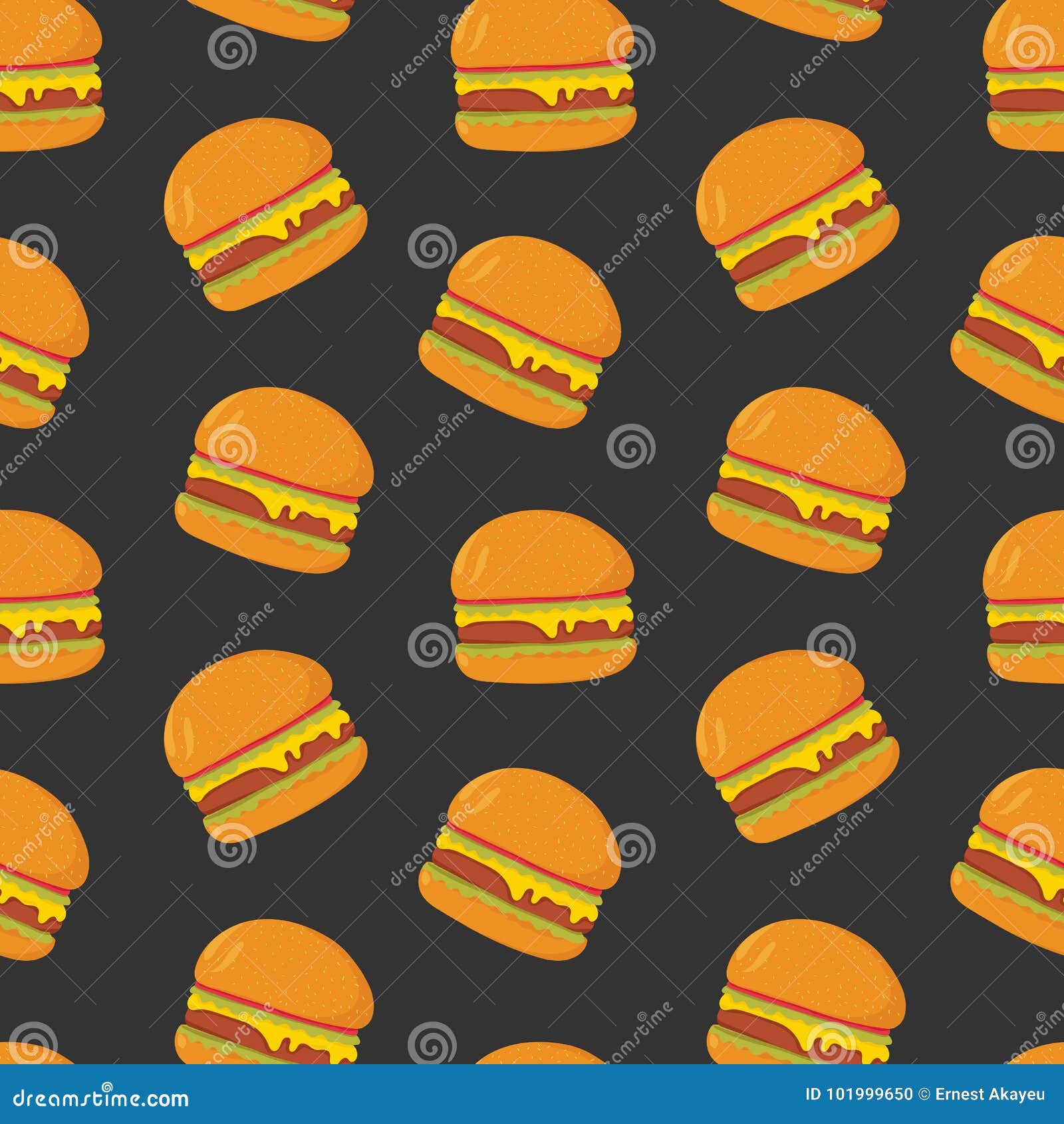 Cheeseburger Fabric, Wallpaper and Home Decor | Spoonflower
