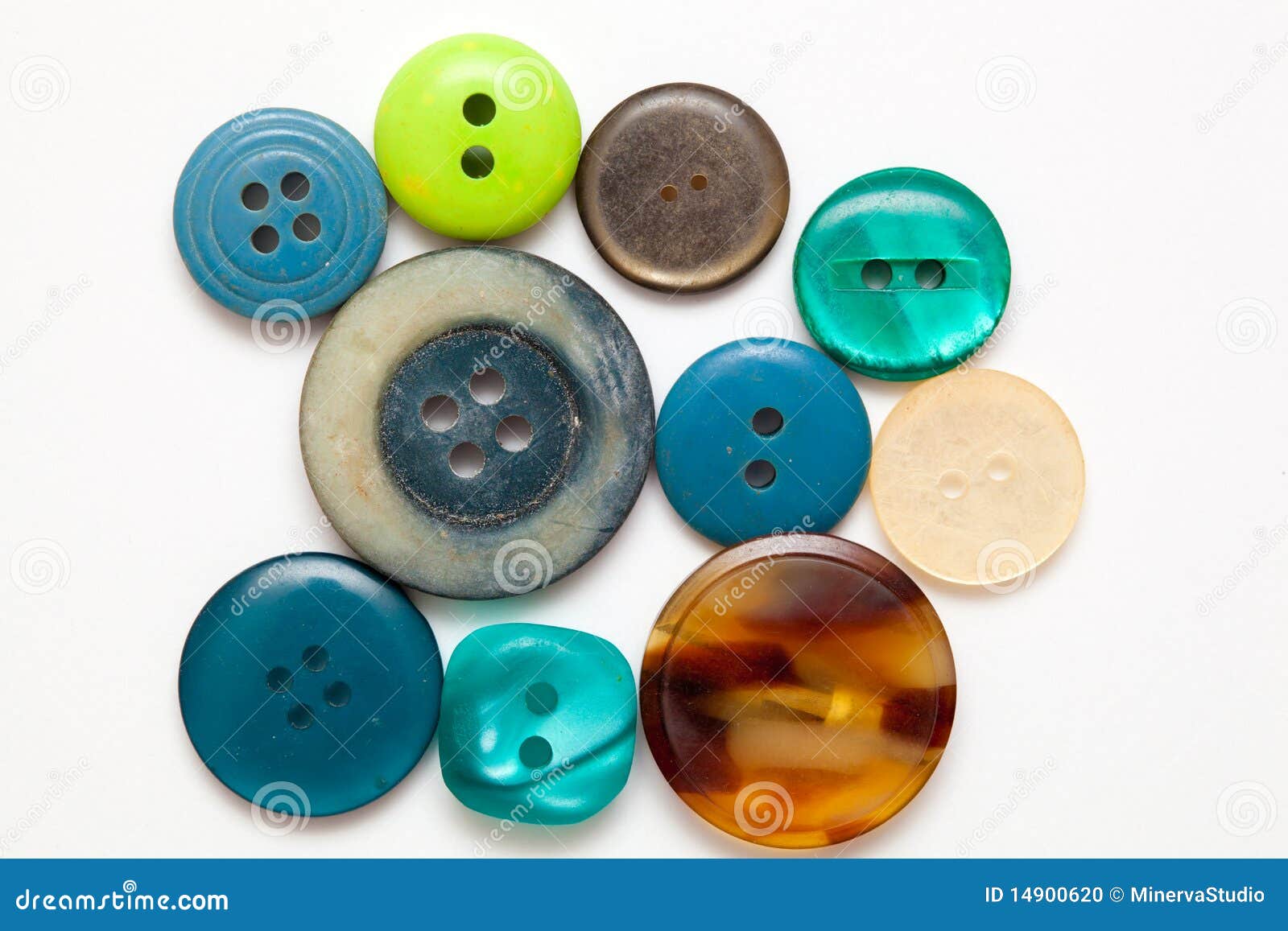 Colorful sewing buttons stock photo. Image of design 14900620