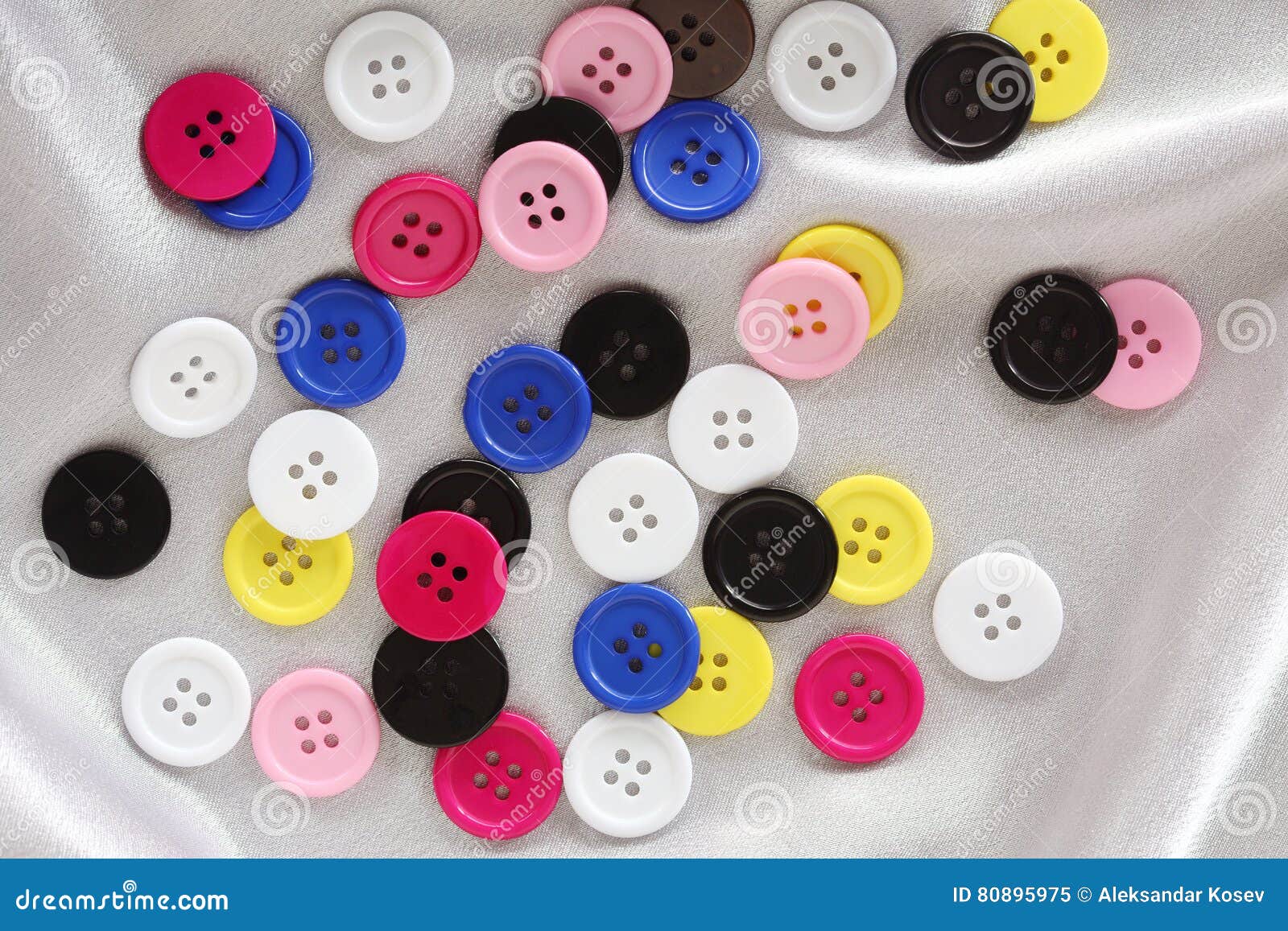 Colorful sewing buttons stock image. Image of round, group 80895975