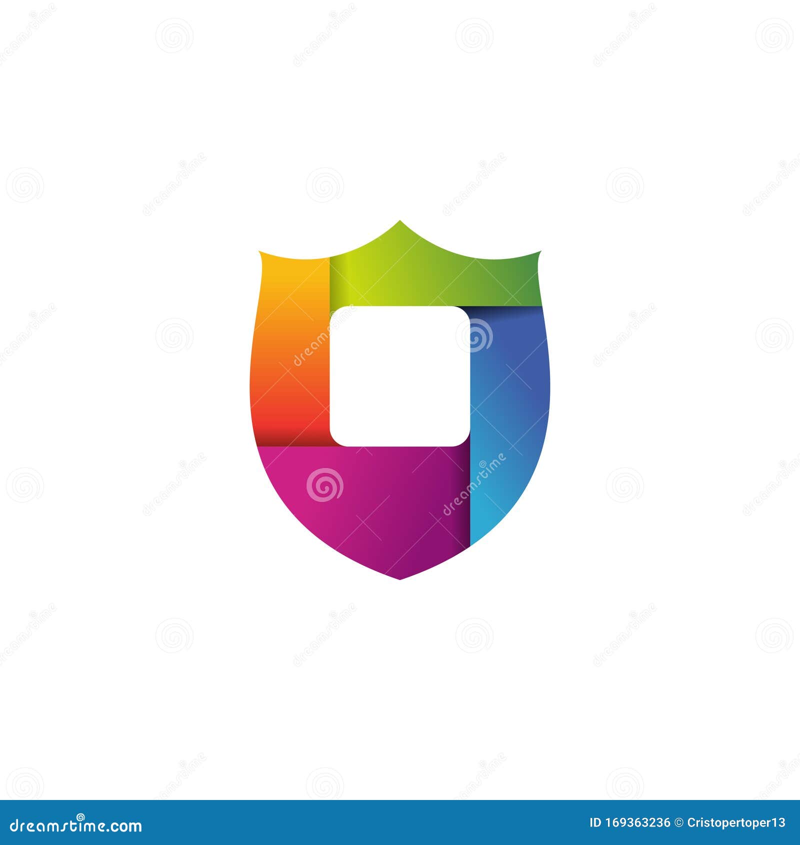 Colorful Shield Design Vector Stock Vector Illustration of guard
