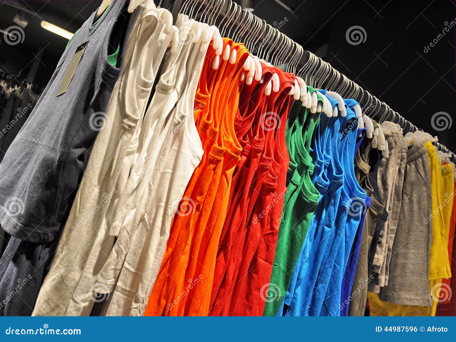 Colorful Shirts stock photo. Image of merchandise, sale - 44987596