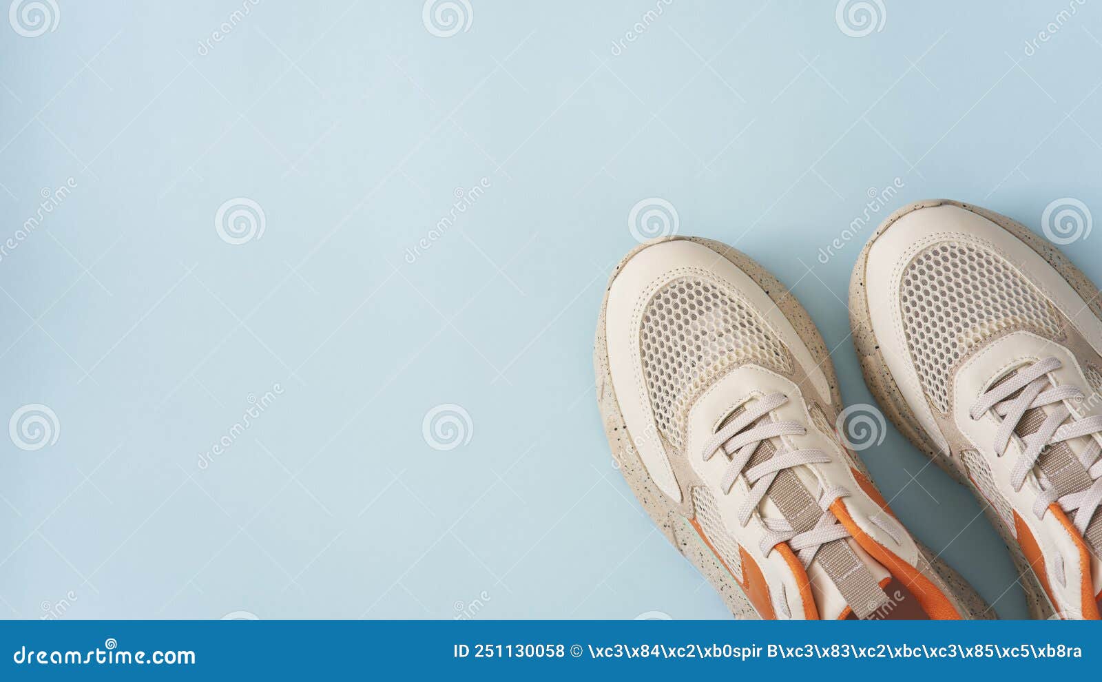 Colorful Shoes on the Blue Backround Stock Photo - Image of isolated ...