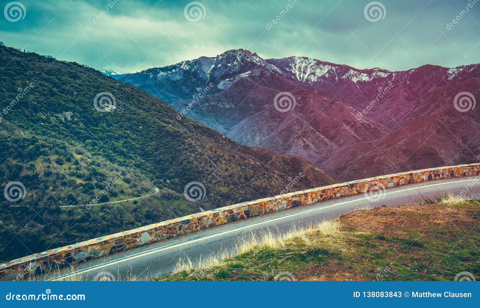 colorful sierra mountain background