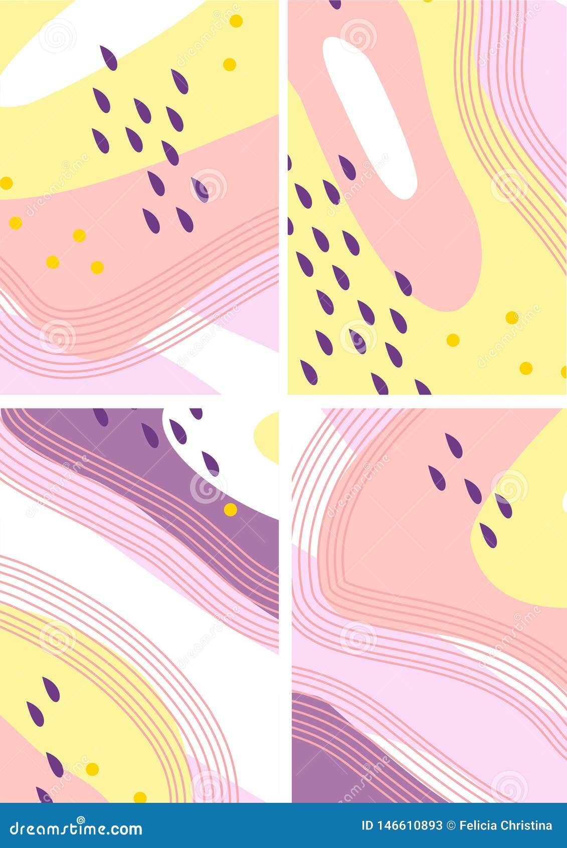 Colorful Simple Abstract Digital Art / Background Stock Illustration