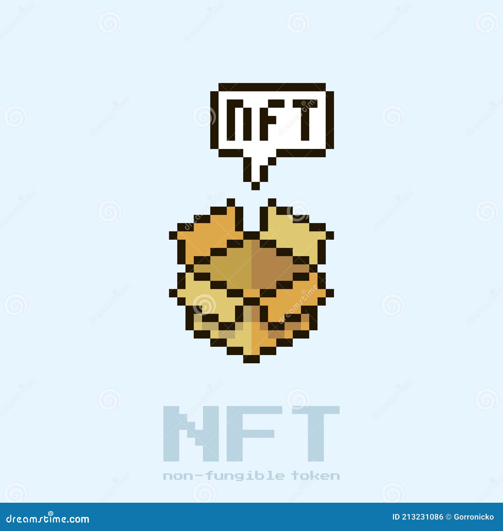 Simple Flat Pixel Art Illustration of Open Cardboard Box with Text Box