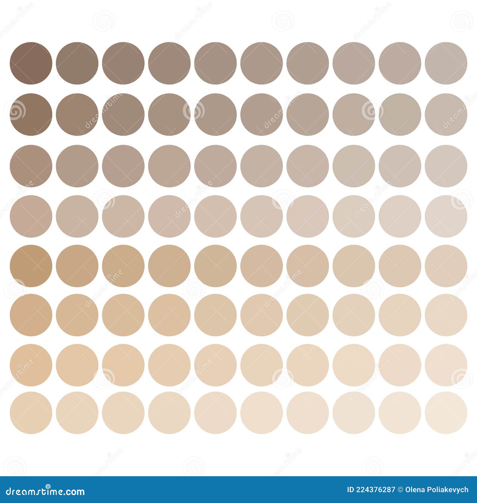 Colorful Skin Tones Palette. Beige Tones Palette. Colorful Palette. Pastel  Color. Vector Illustration. Stock Image Stock Vector - Illustration of  mood, radiation: 224376287