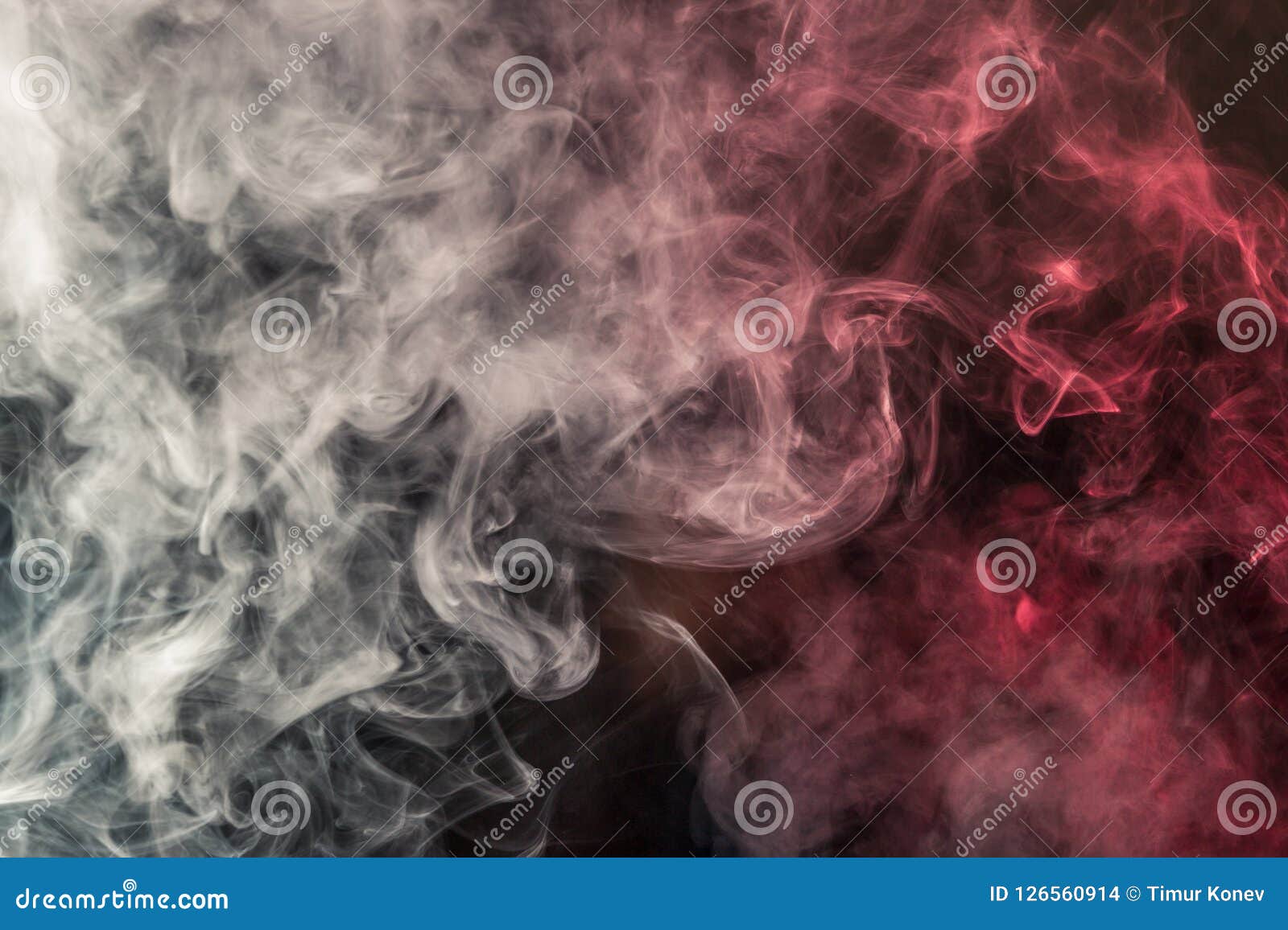 Colorful Smoke on a Black Background of Red and White Colors. Photo - Image of abstract, concept: 126560914