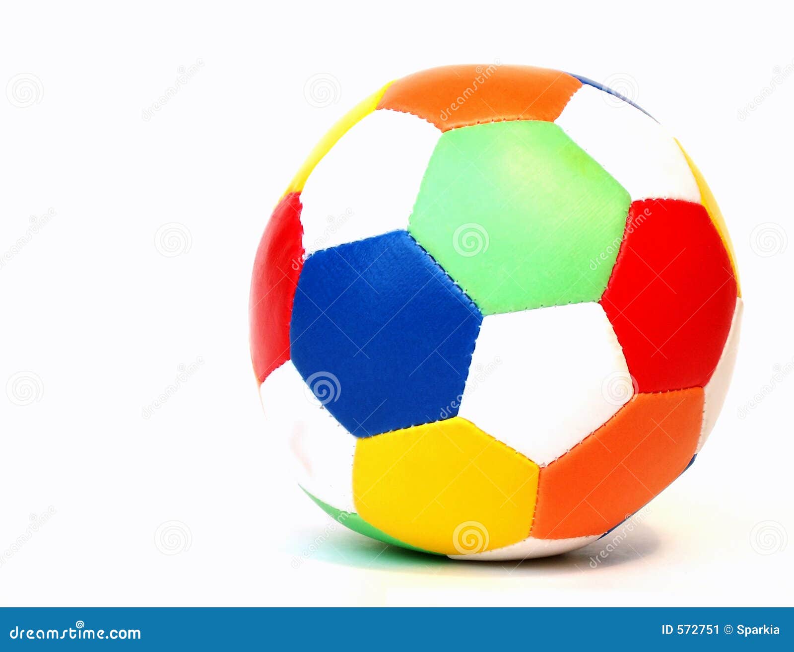 colorful soccer ball stock