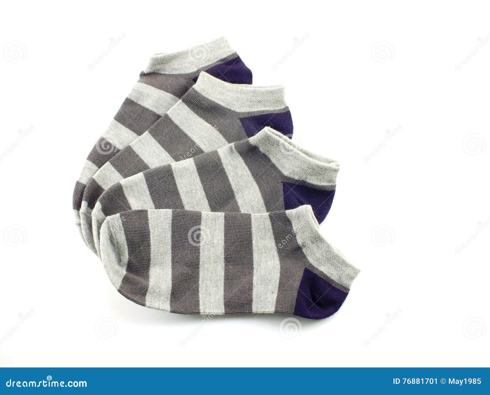 Colorful of Socks Isolate on White Background Stock Image - Image of ...