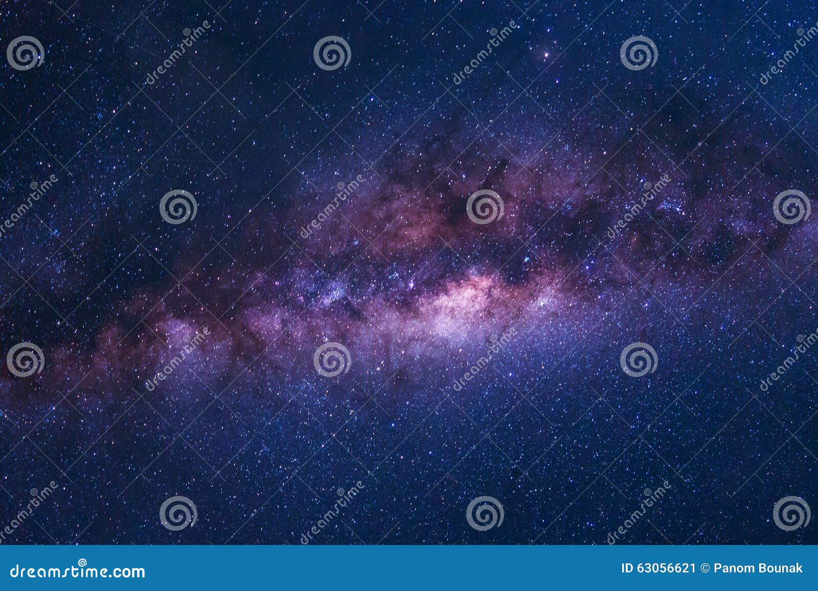 colorful space shot of milky way galaxy with stars on a night sky