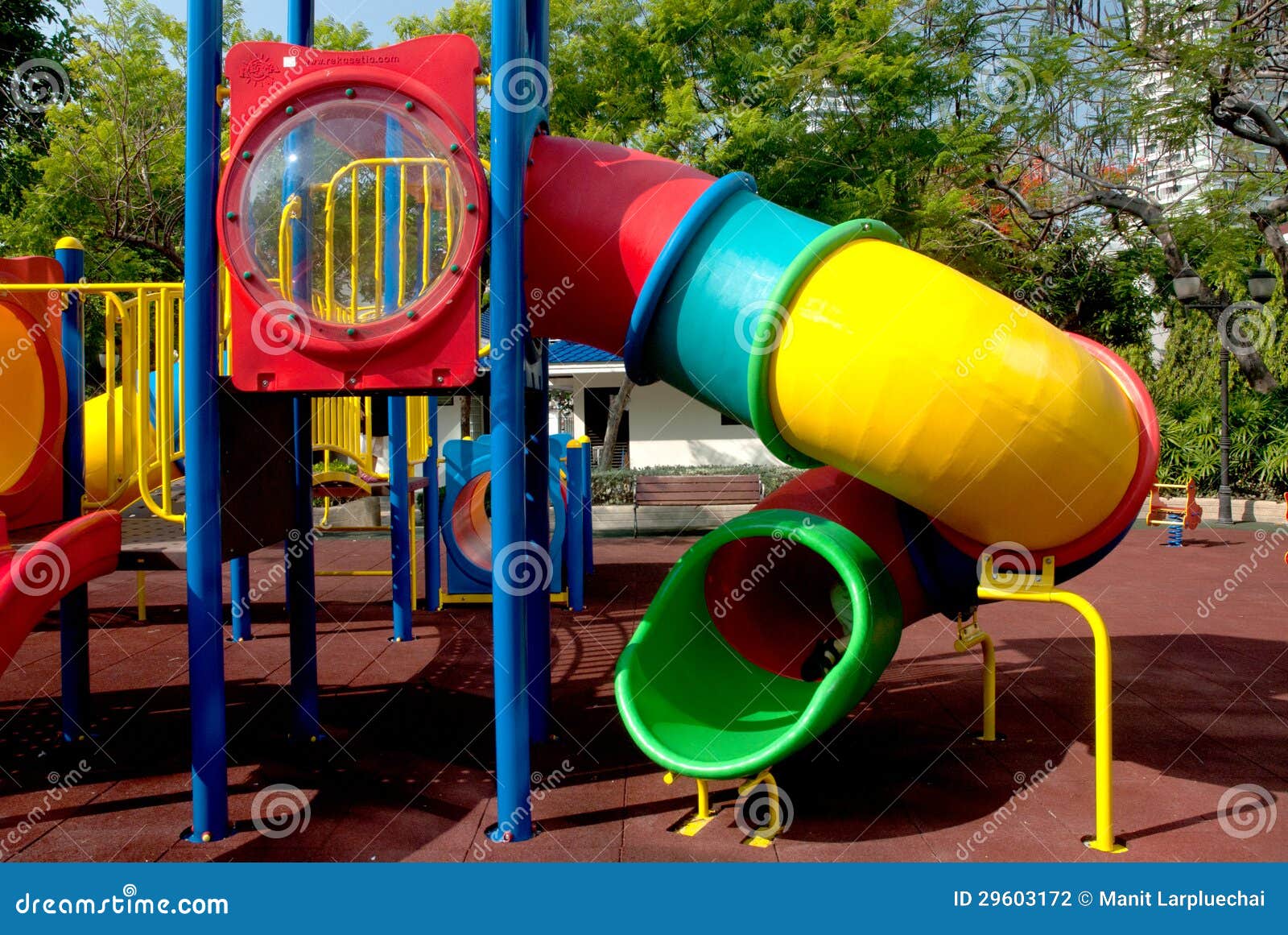 Playground Spiral Slide