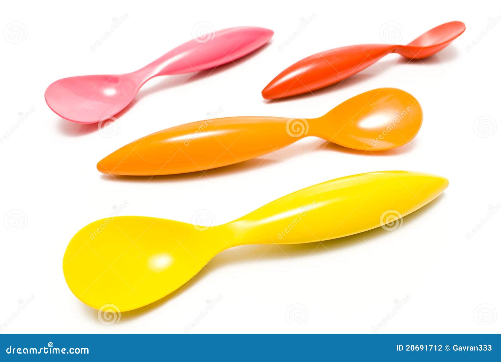 Colorful spoons stock photo. Image of yellow, color, tool 20691712