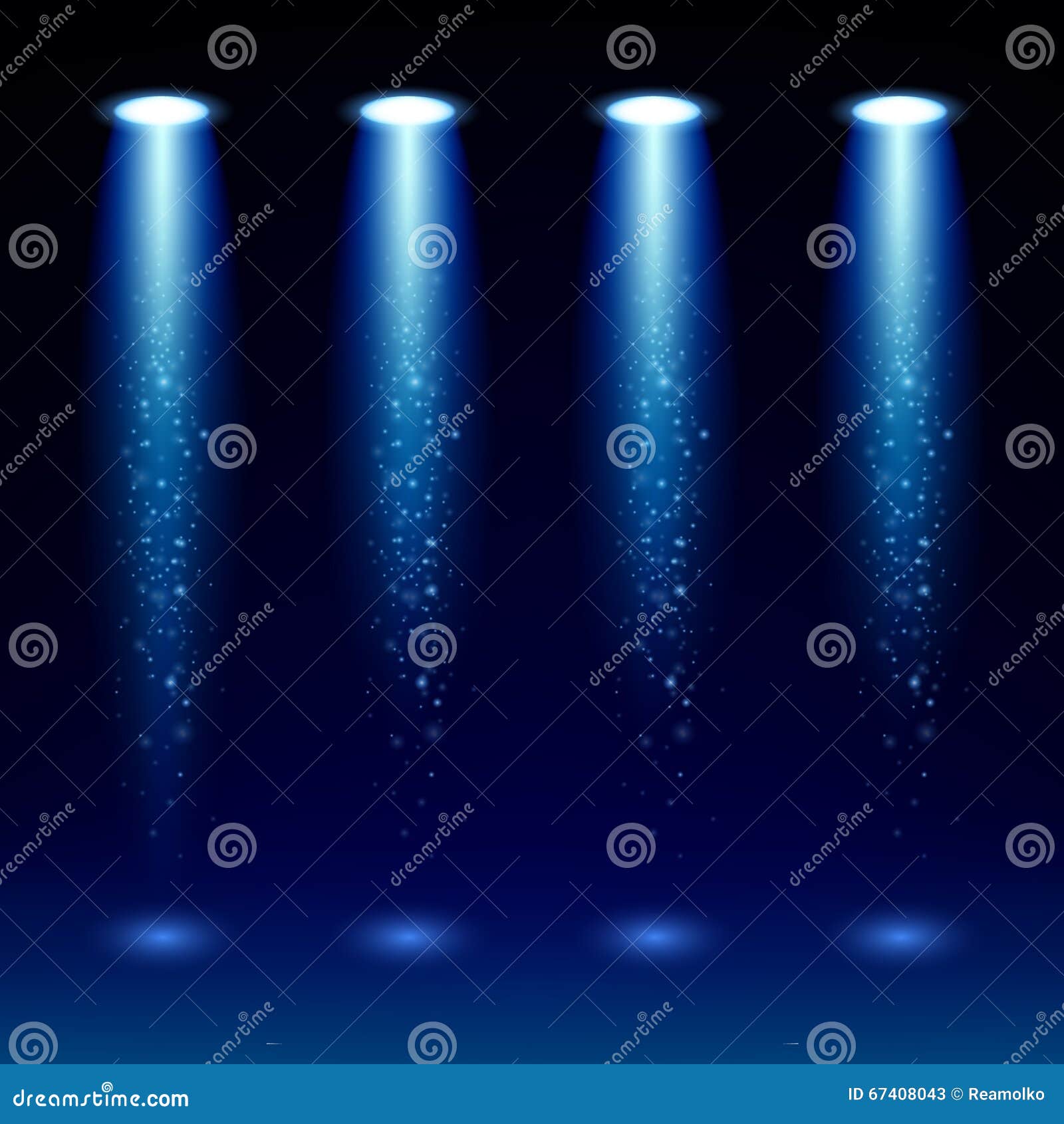 Colorful Spotlight Background Vector Illustration. Stock Vector