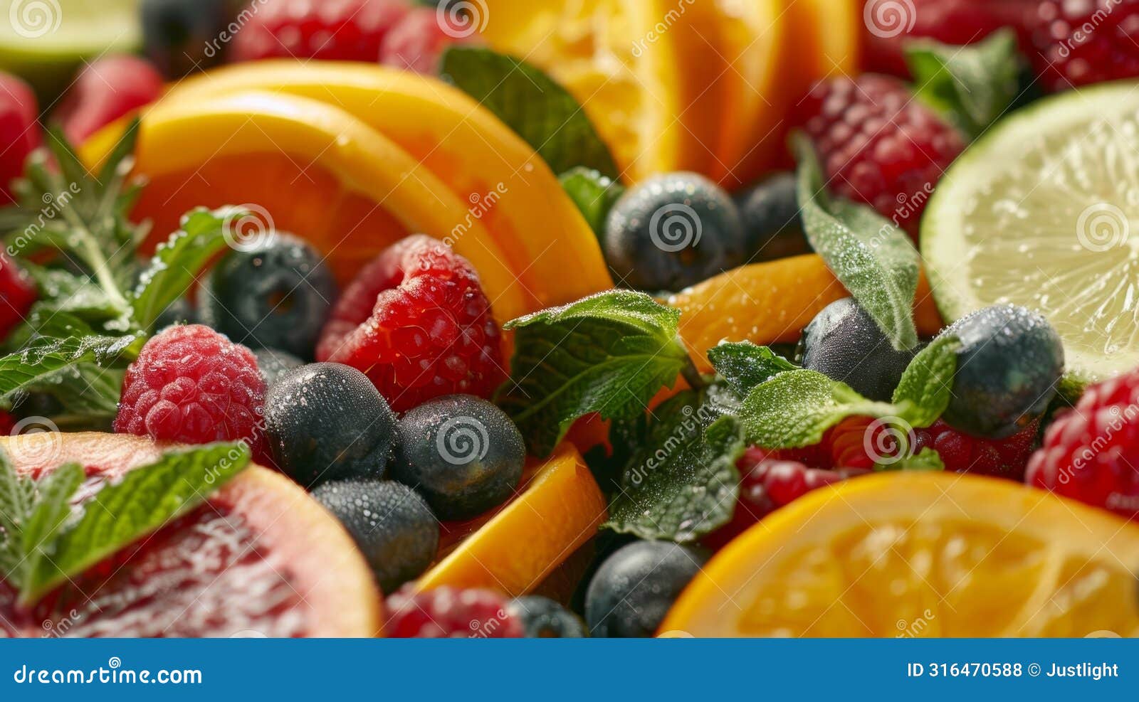 a colorful spread of fresh fruits and herbs used to infuse nonalcoholic beverages in a baking and mixology class