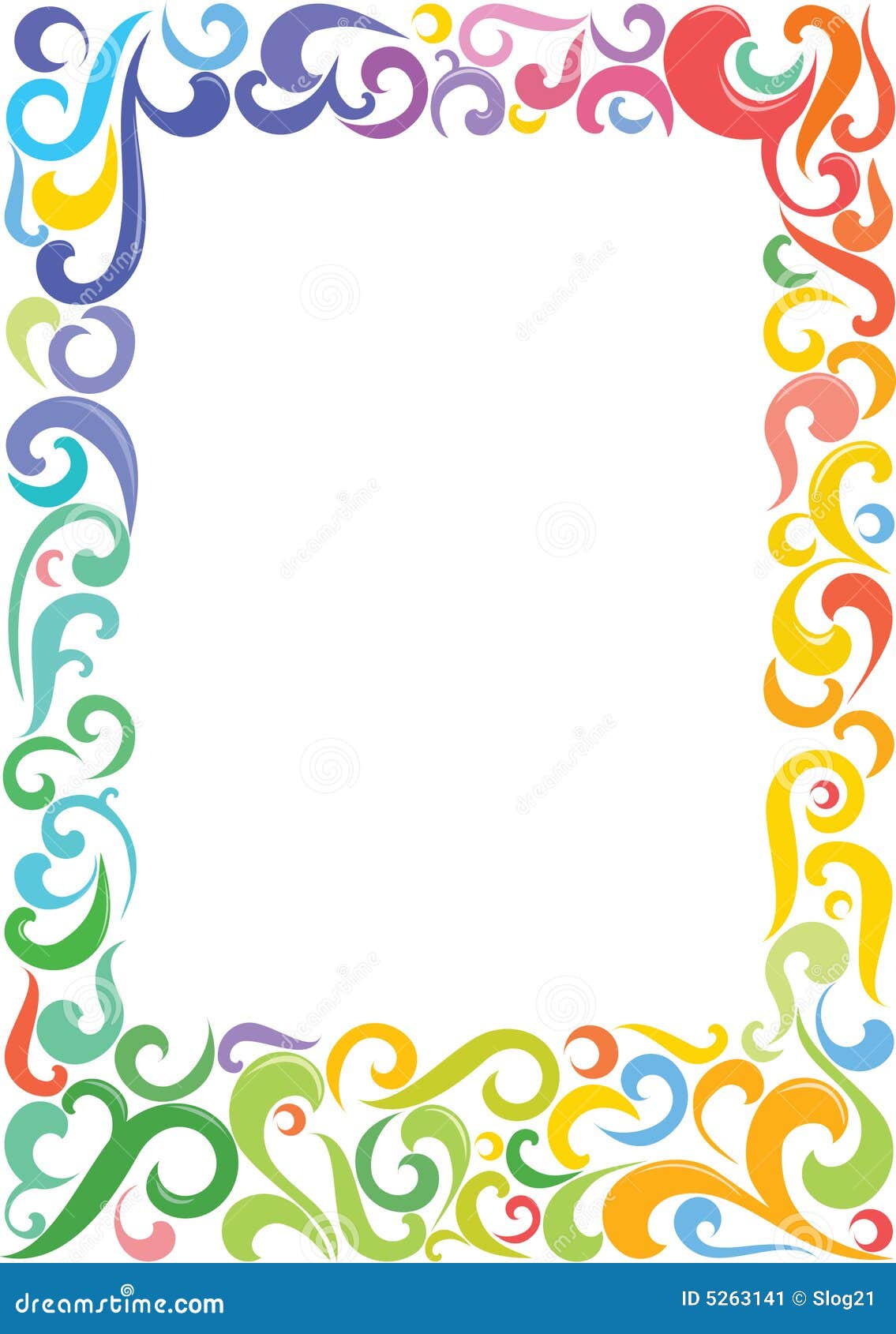 Colorful Square Frame stock vector. Illustration of design - 5263141