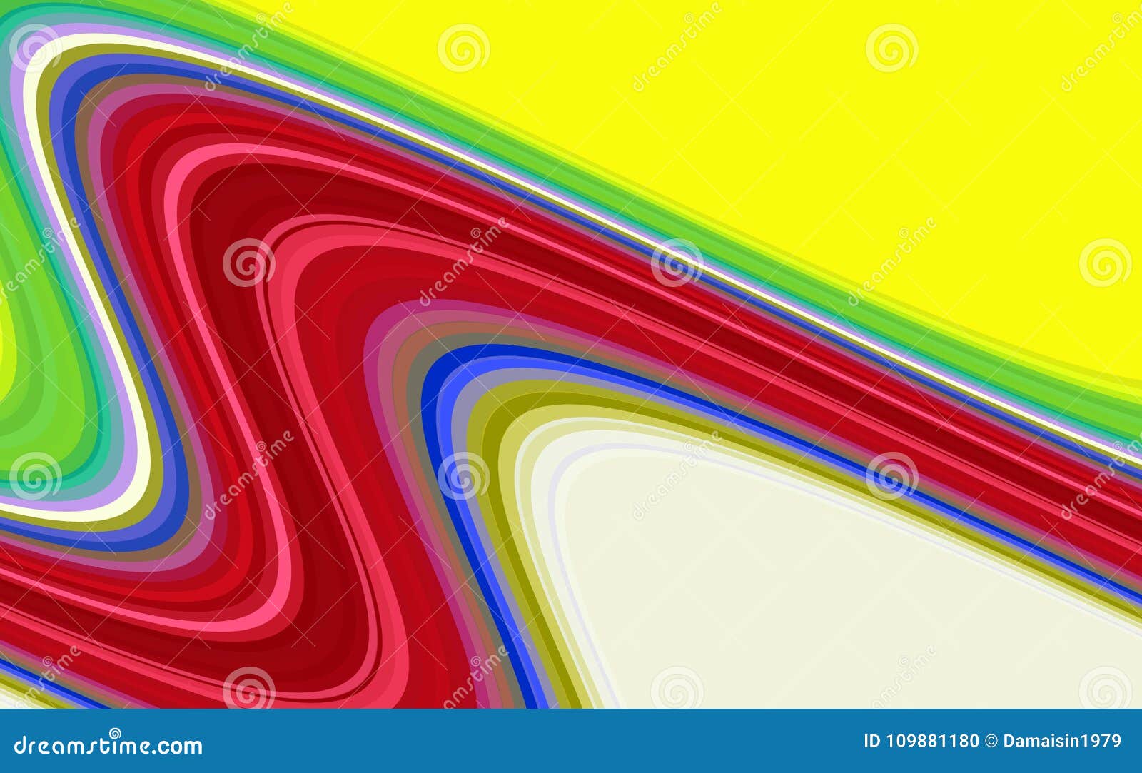 colorful sred blue yellow lines, rainbow waves lines, contrast abstract background