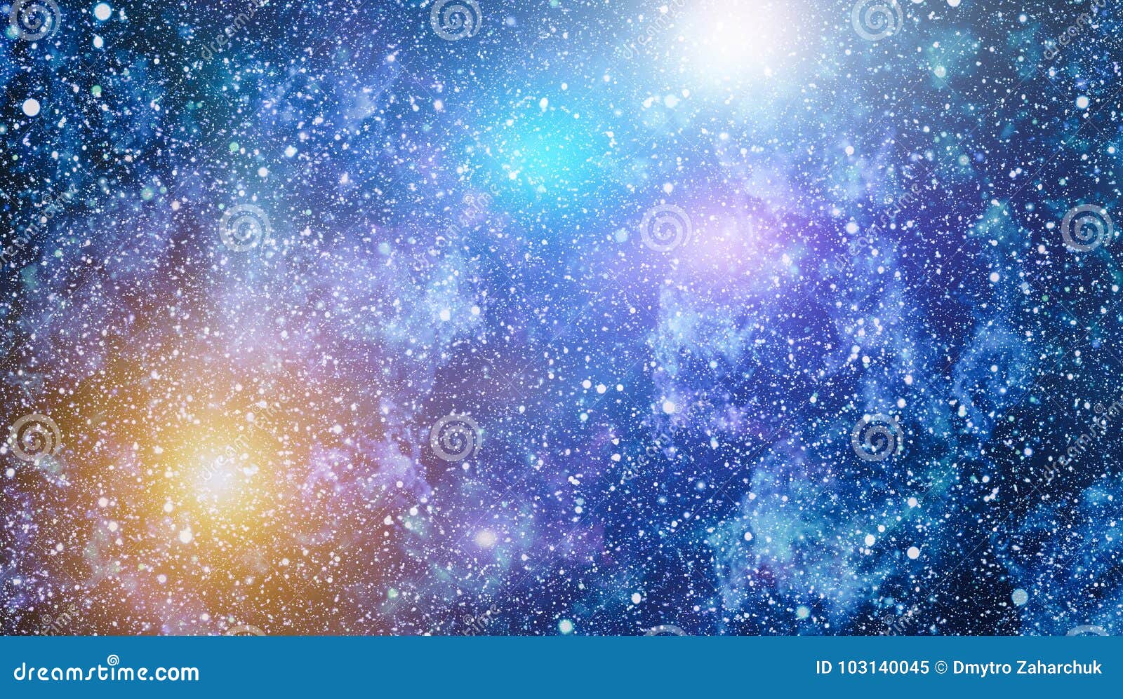Starry Night Glow Stars Outer Space Galaxy Clipart