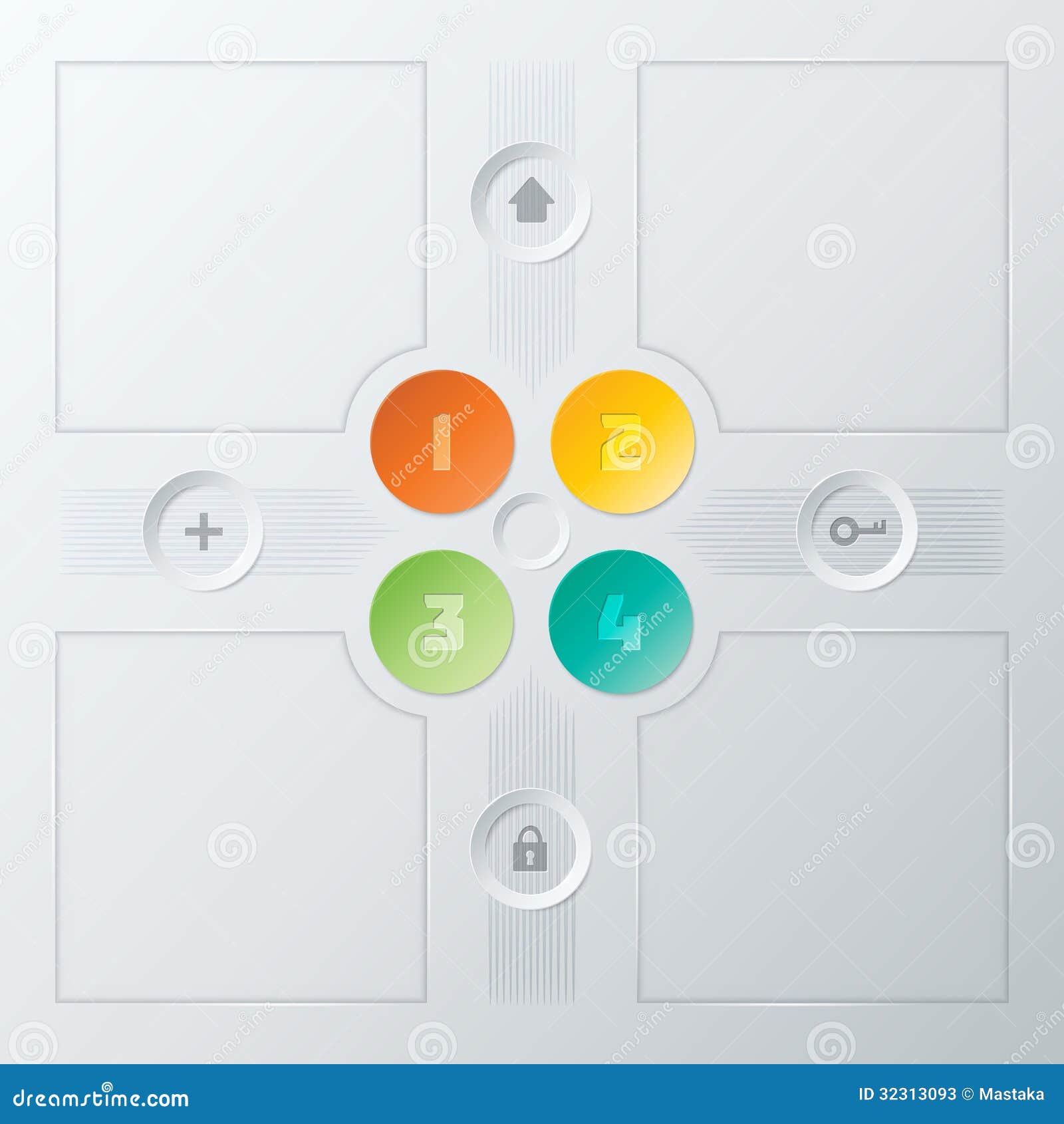 Colorful Steps Infographics Elements Stock Vector Illustration of