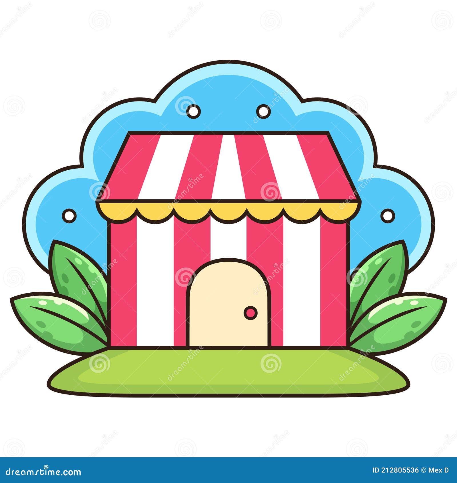 Colorful Store Cartoon. Market Vector Icon Illustration, Isolated on White Background Stock Vector - Illustration of invite, retail: 212805536 Colorful Store Cartoon. Market Vector Icon Illustration, Isolated on White Background Stock Vector - Illustration of invite, retail: 212805536