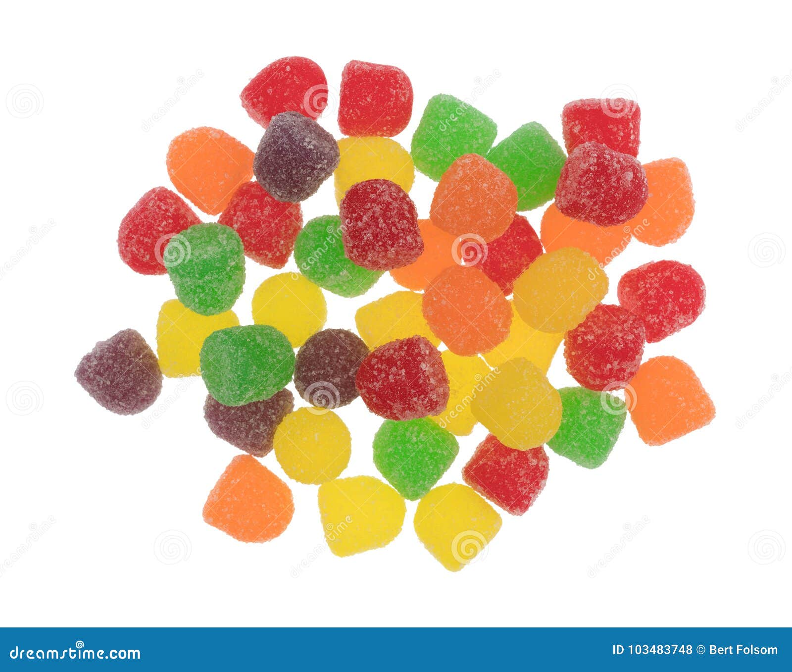 colorful sugar coated drop d gummy candy