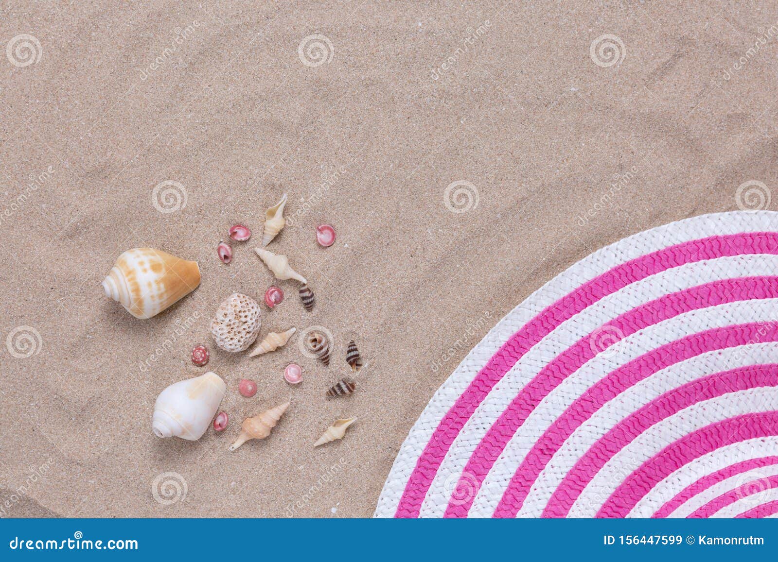 Colorful Summer Female Fashion Outfit Flat-lay on Sand. Stock Image ...