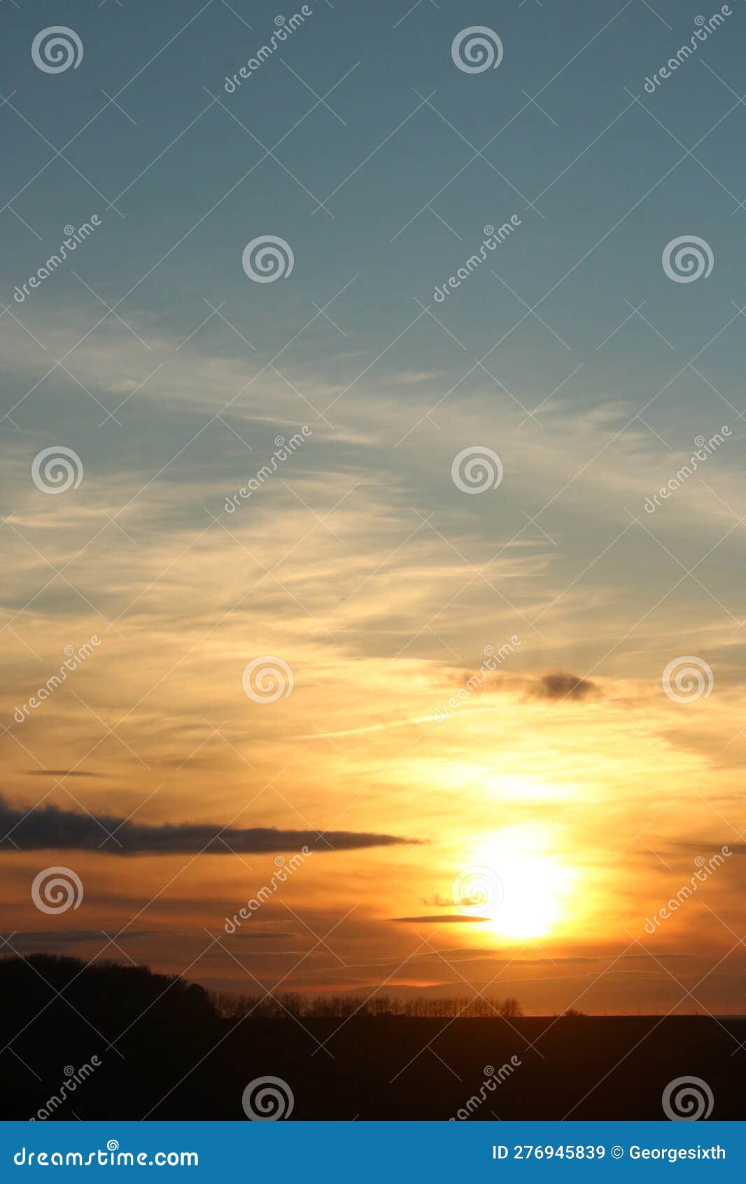 colorful sunset, interesting cloud formations