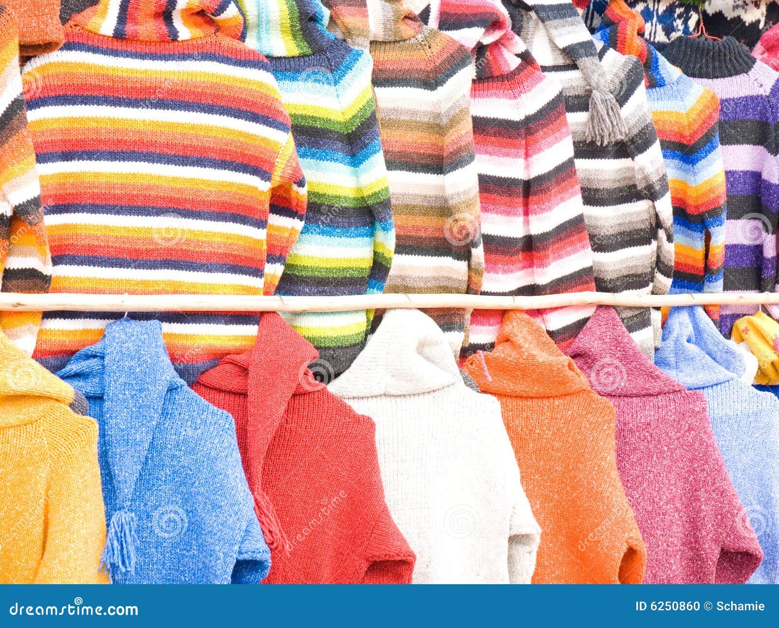 Colorful sweaters stock photo. Image of ecuador, incan - 6250860