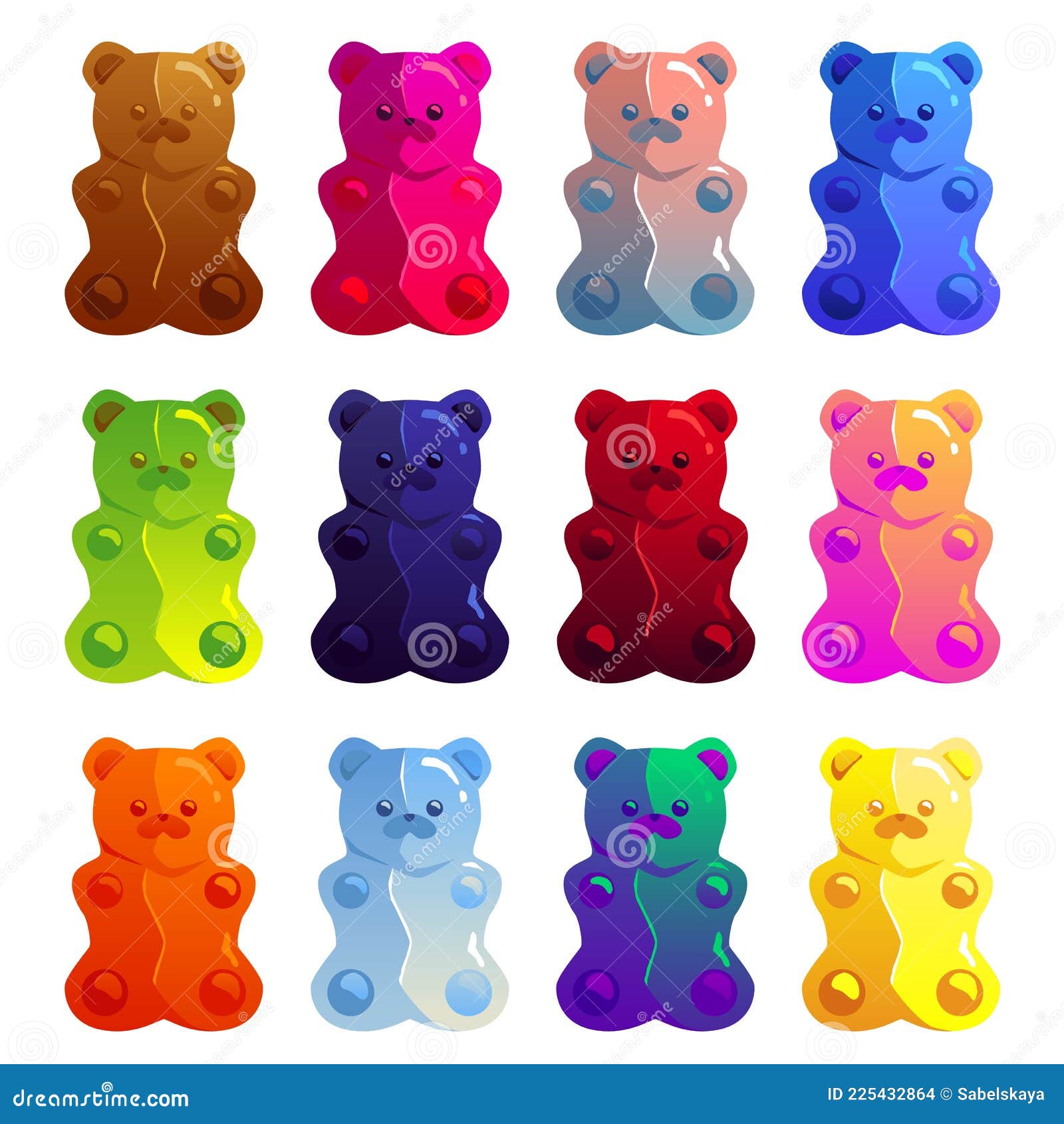 Green gummy bear Royalty Free Vector Image - VectorStock