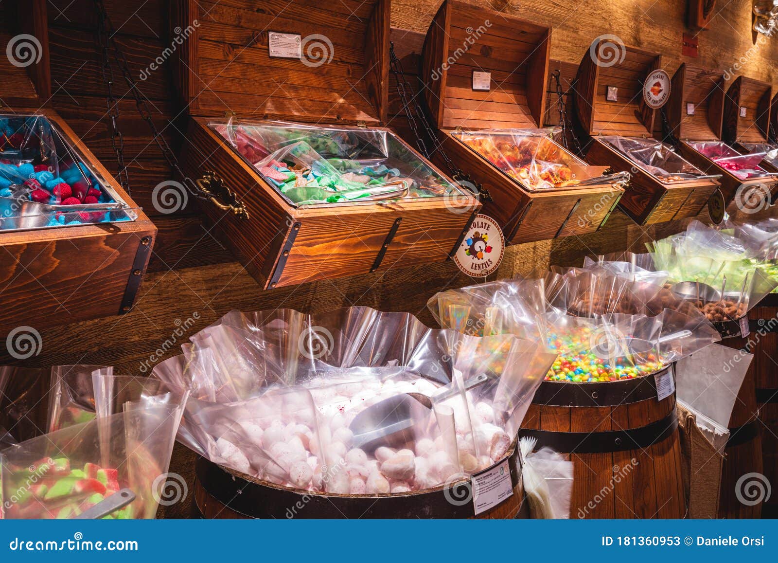 Colorful Sweets in a Candy Shop, Italy Editorial Stock Photo Image of