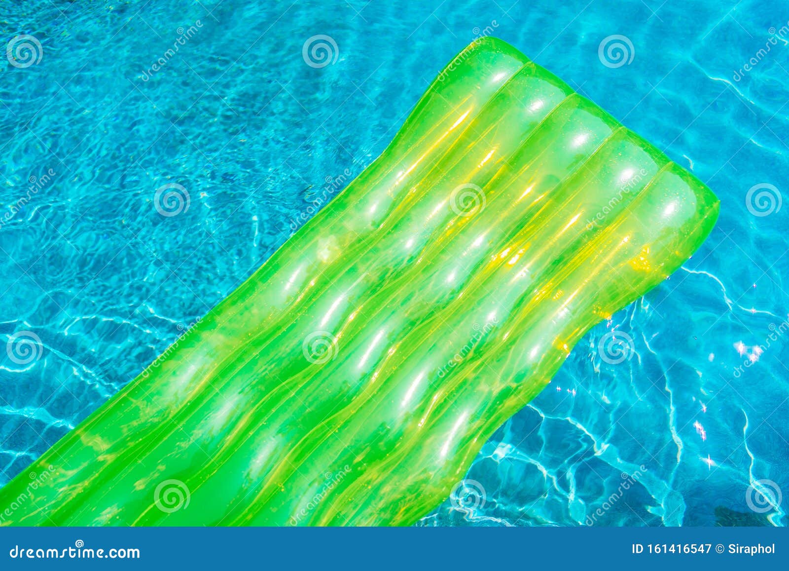 Colorful Swim Ring or Rubber Float Around Swimming Pool Water Stock ...