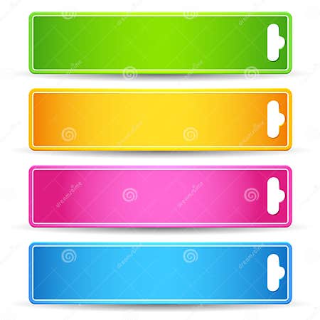 Colorful Tag stock vector. Illustration of banner, paper - 24384937