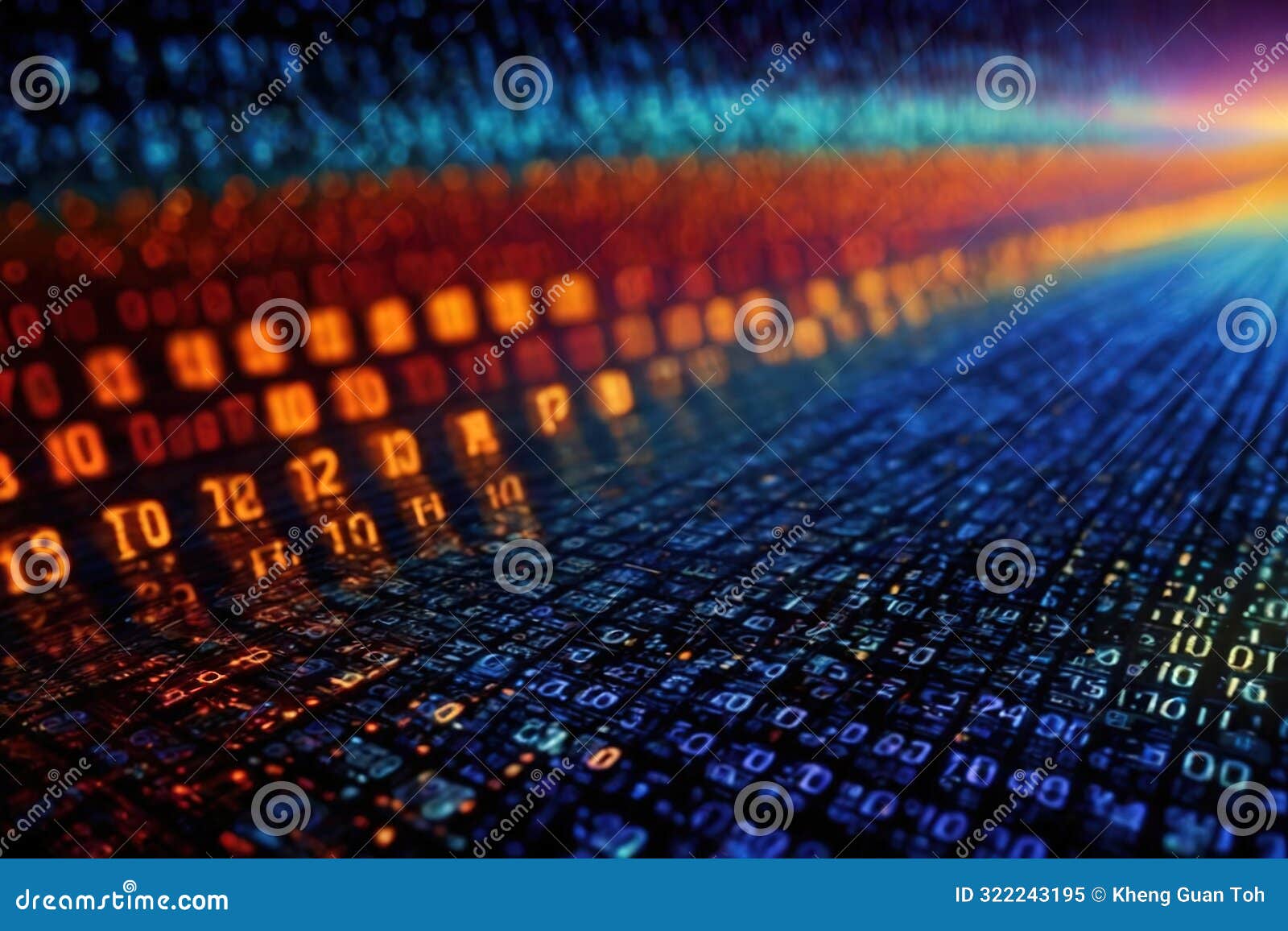 Colorful Technology Binary Matrix Code Abstract Wallpaper Patern ...