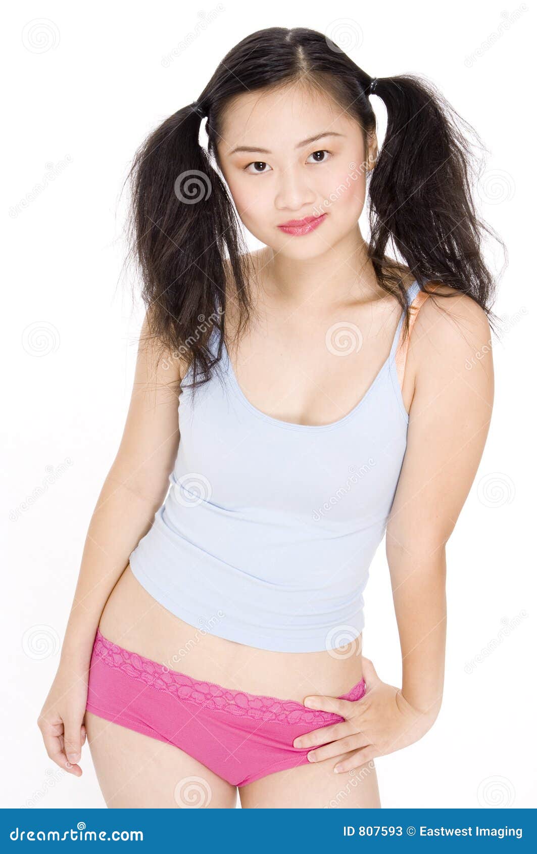 Tiny Little Asian Pussy - Colorful Teen stock image. Image of female, pose, woman - 807593