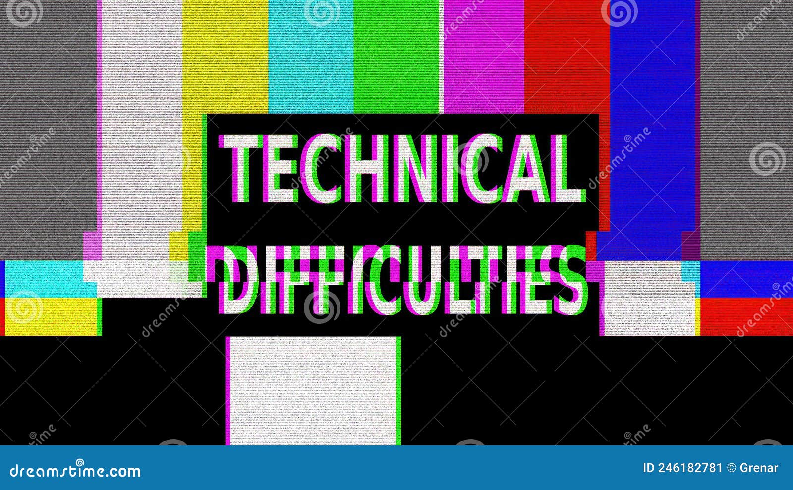 moshed technical difficulties distortion colorful