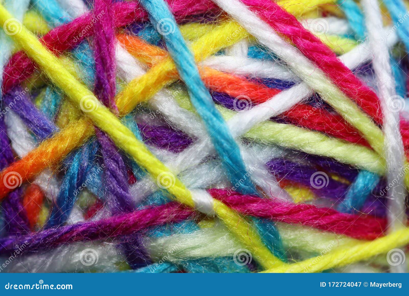 Colorful Threads Criss-cross Together Stock Image - Image of thread, white:  172724047