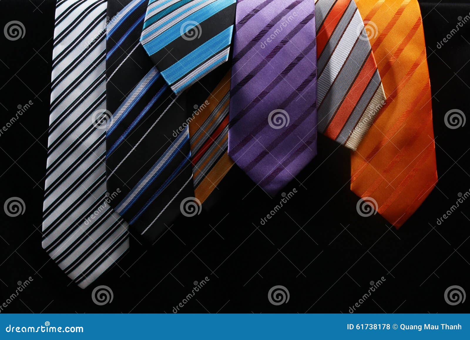 Colorful ties stock photo. Image of knife, black, drawing - 61738178
