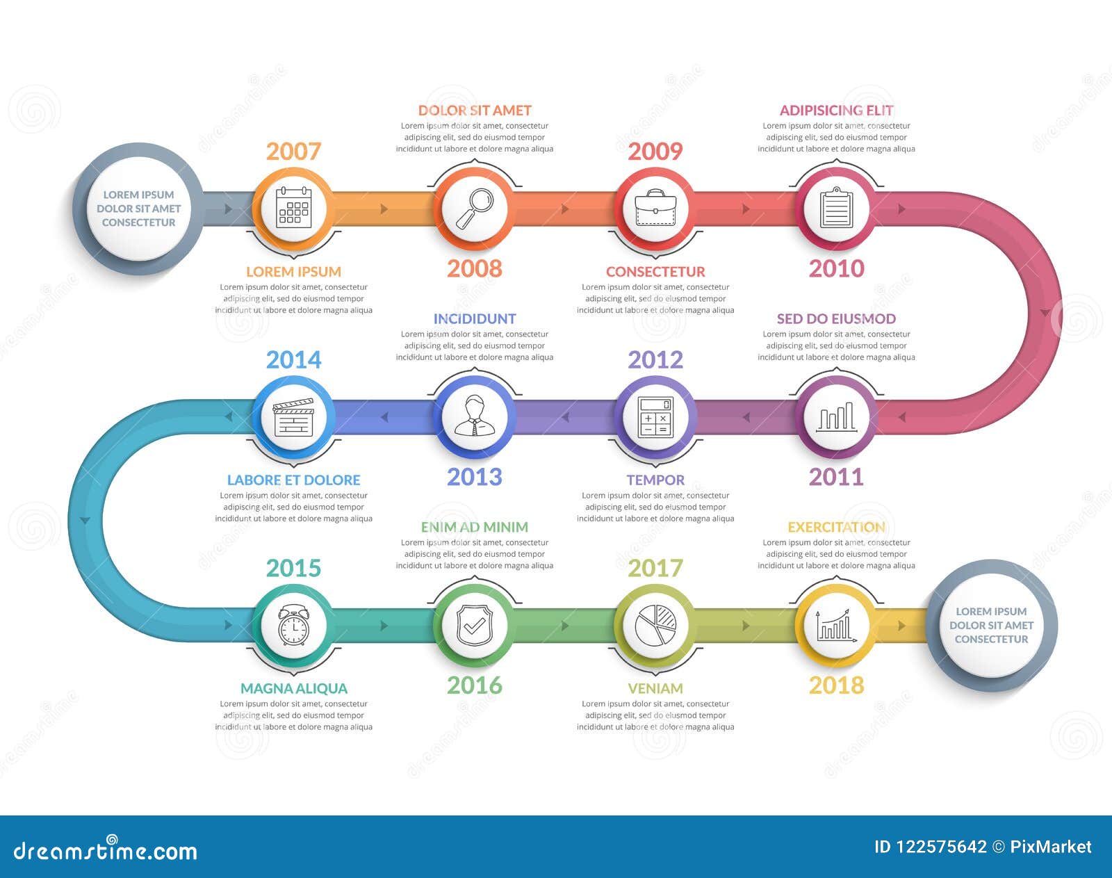 timeline infographics