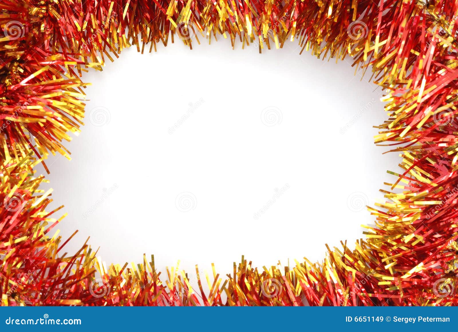 Colorful tinsel frame stock image. Image of surrounds 6651149