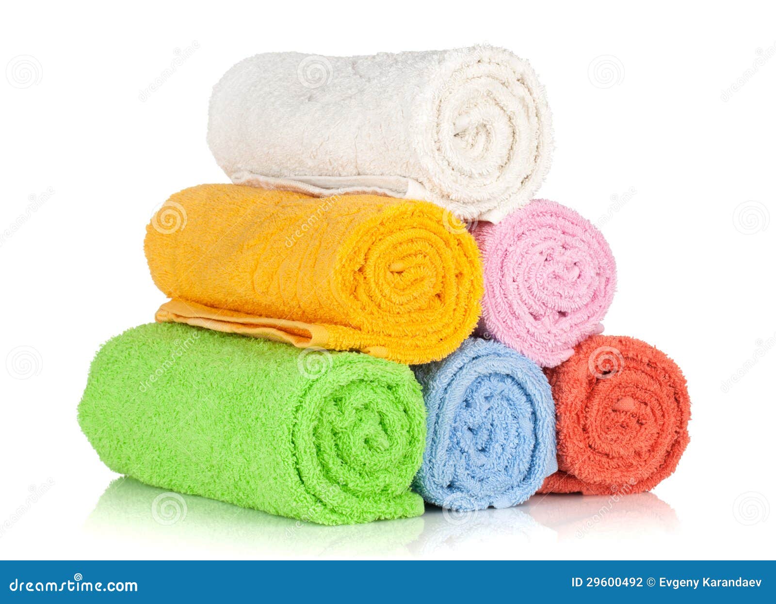 Colorful towels stock photo. Image of multi, isolated 29600492