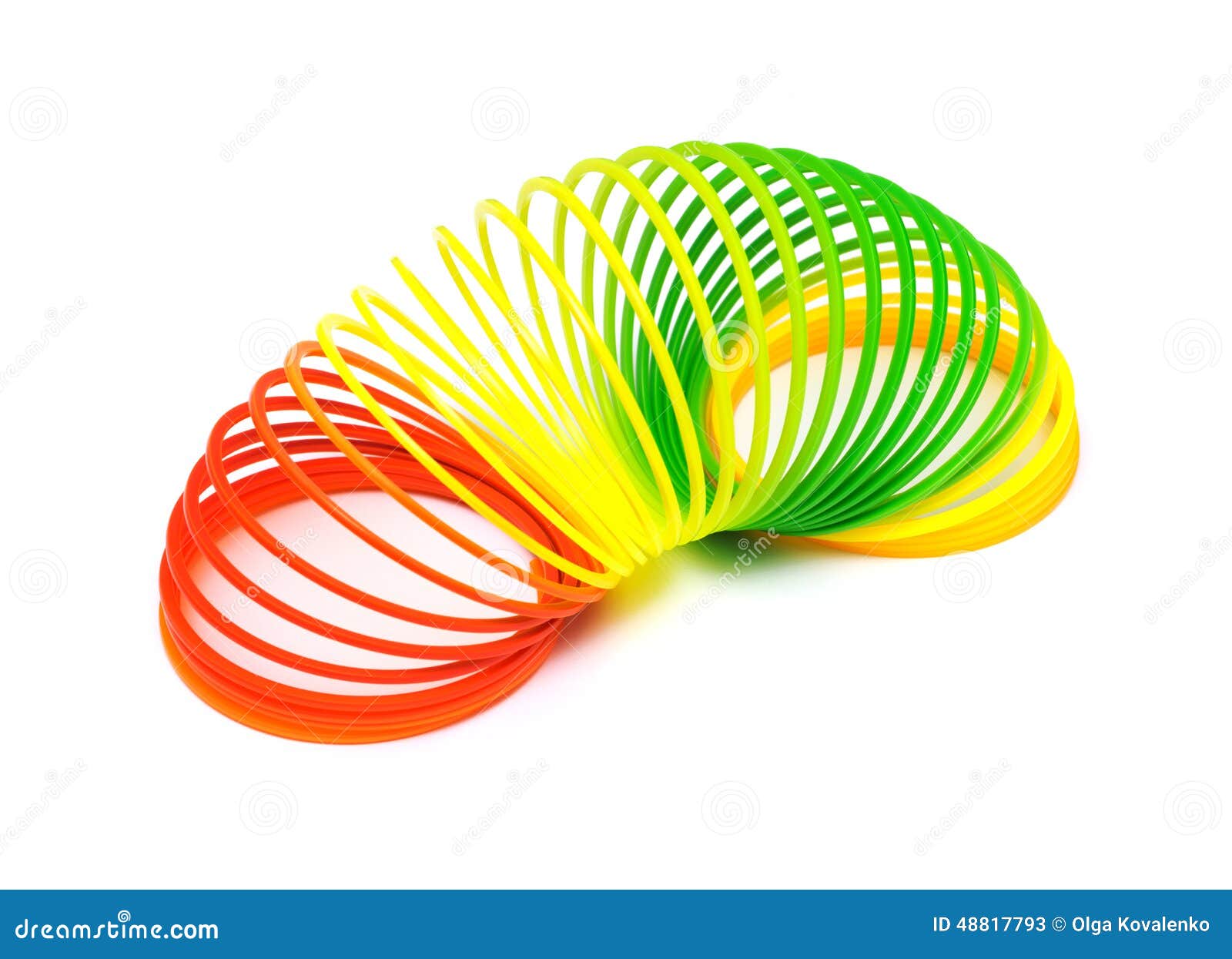 Colorful toy springs editorial stock photo. Image of purple 48817793