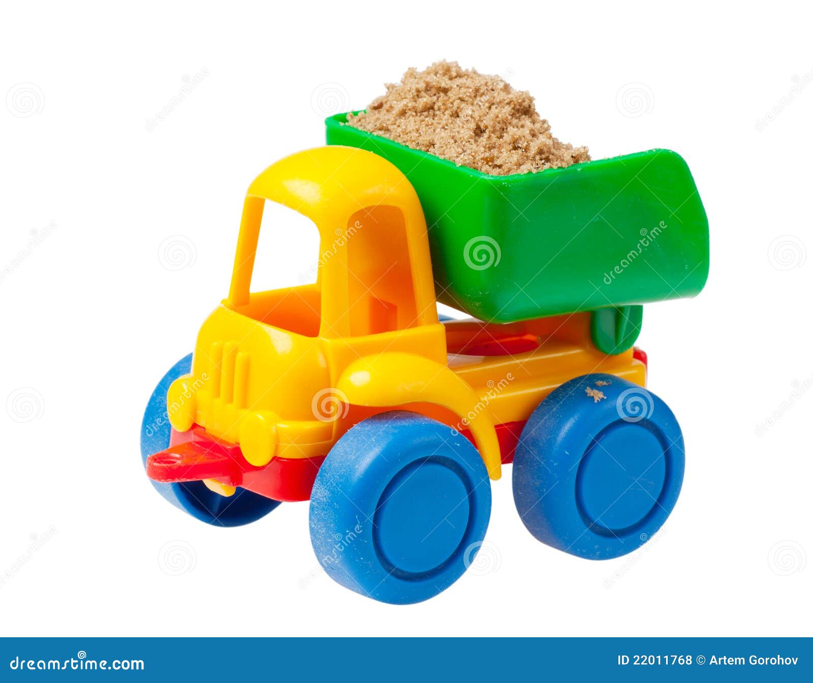 Colorful toy truck stock photo. Image of artificial, dump 22011768