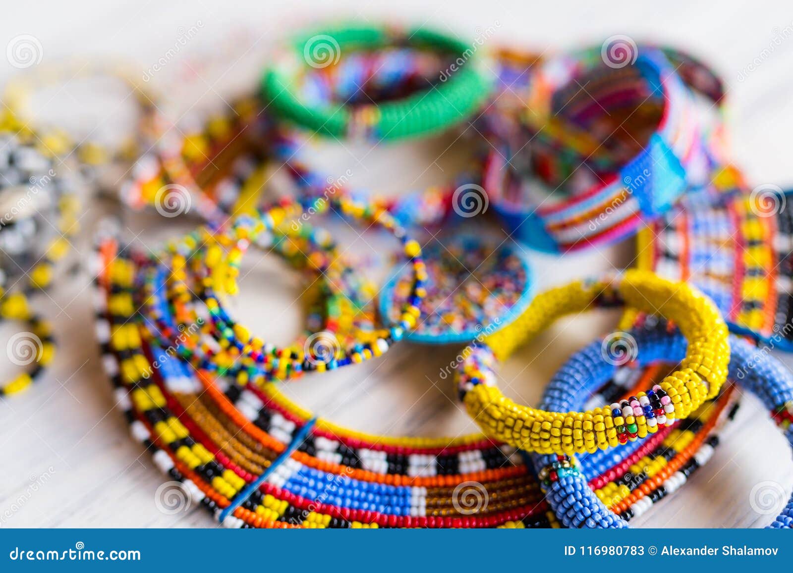 Masai traditional jewelry stock image. Image of decorating - 116980783
