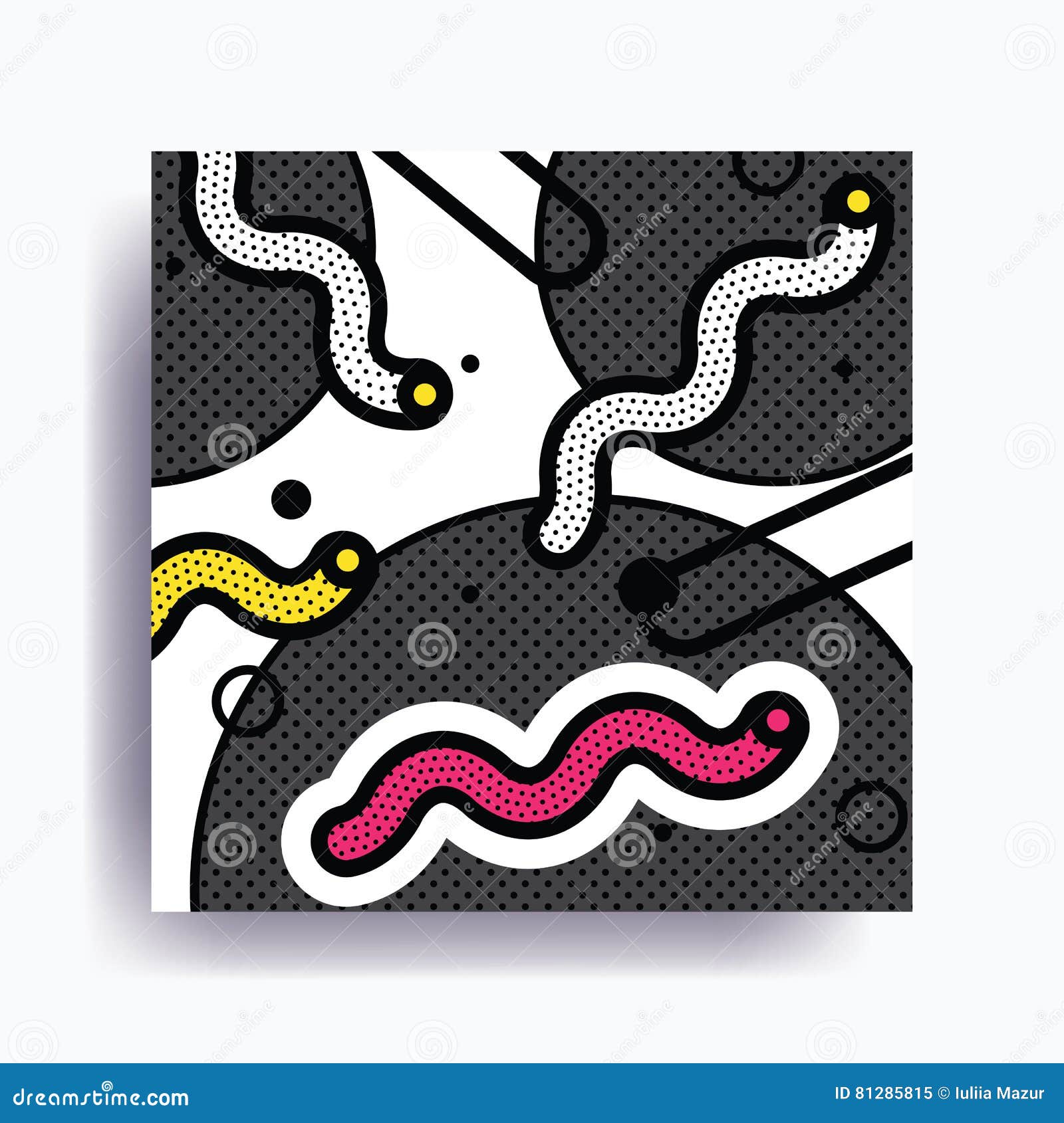 colorful trend neo memphis geometric pattern