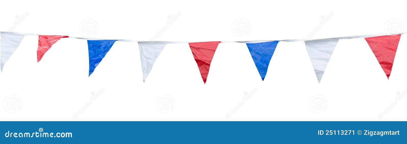 Colorful Triangle Flags on Rope Stock Image - Image of access