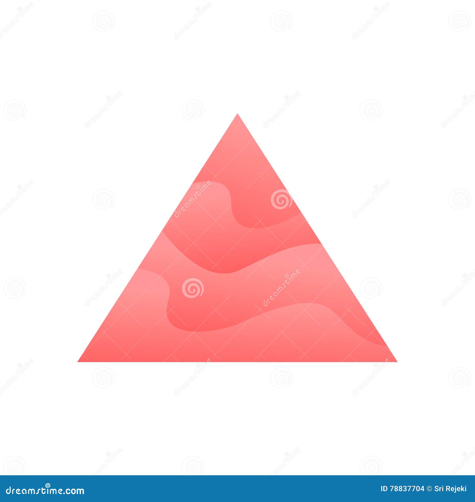 Colorful Triangle Illustration. Creative Design Stock Vector