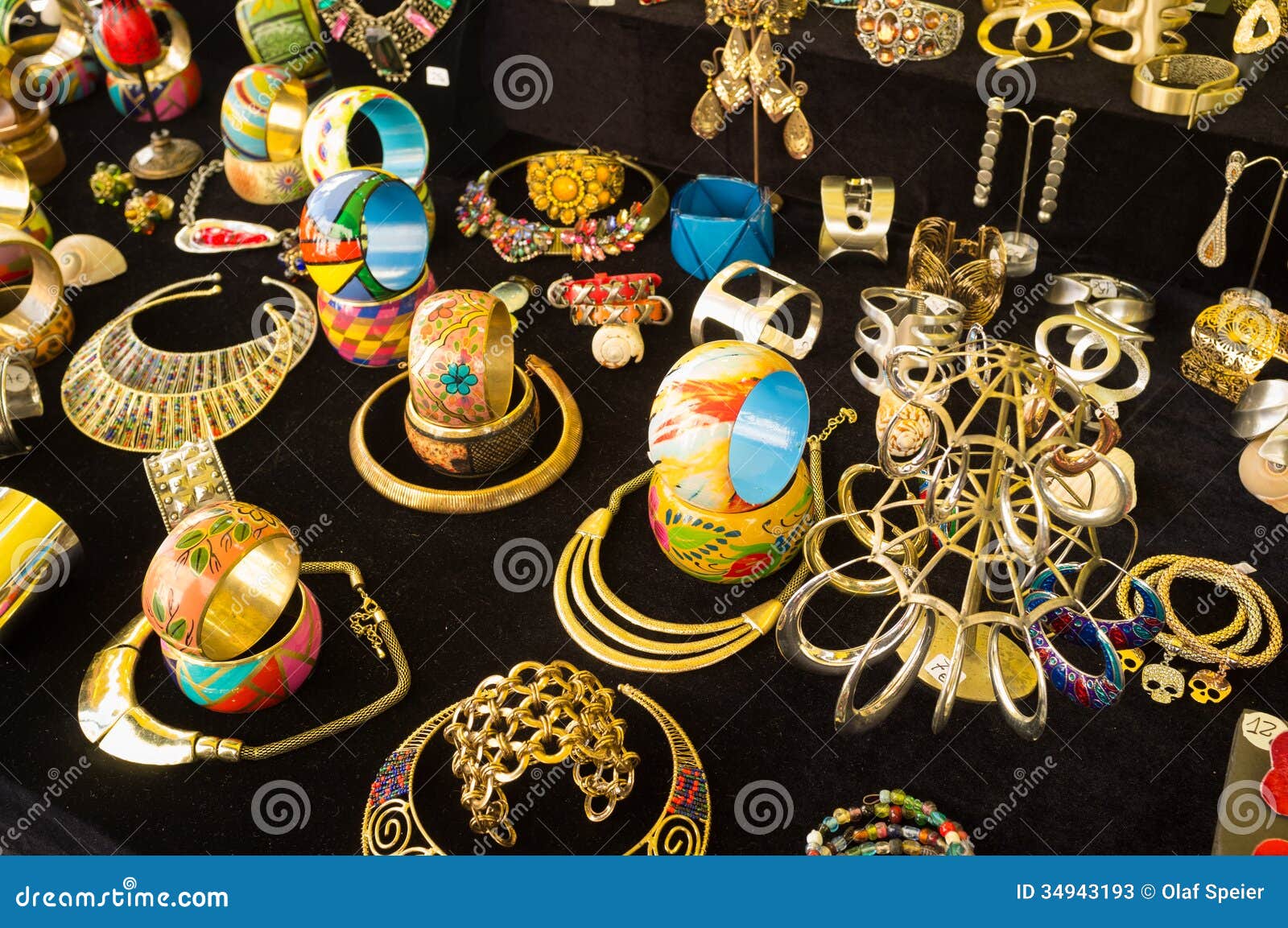 colorful trinkets
