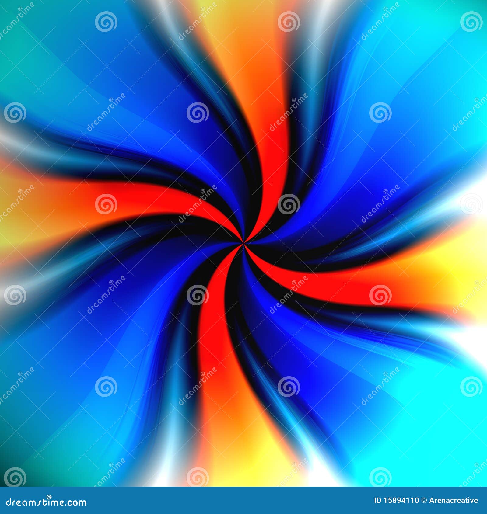 Colorful Twirl Vortex Stock Illustration Illustration Of Colorful